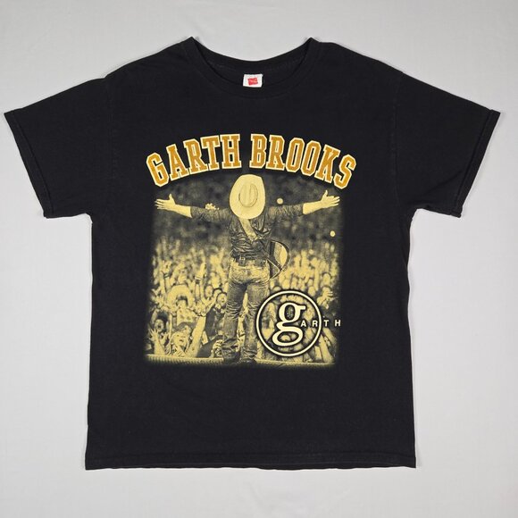 Garth Brooks 2022 Thunder Rolls Thunder Ridge Concert Double Sided Graphic Tee M - Picture 3 of 11